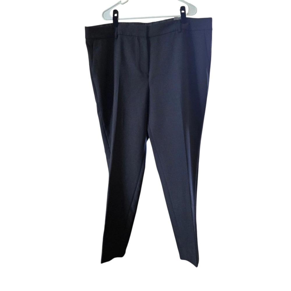 Talbots Womens Black Straight Leg Dress Pants Stretch‎ Comfort Size 16 NEW